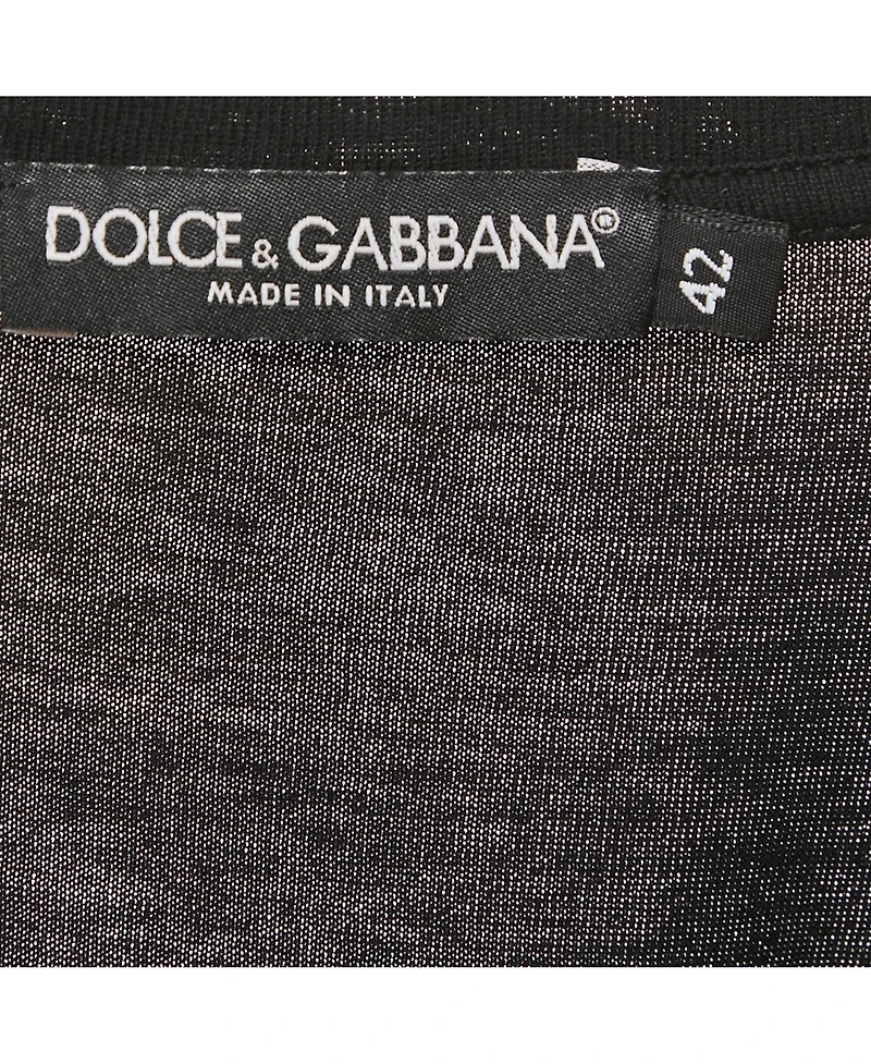 Pre-Owned Dolce & Gabbana Women's Printed Cotton Crew Neck T-Shirt