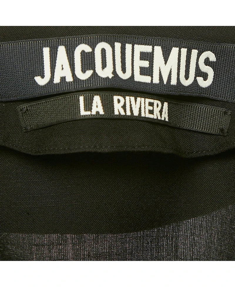 Pre-Owned Jacquemus Women's La Riviera Tie Detail Wrapped Crop Top