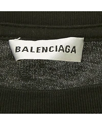 Pre-Owned Balenciaga Women's Logo Print Cotton Crewneck T-Shirt
