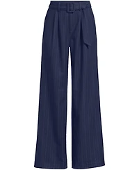 Lands' End Women's Brushed Flannel Mid Rise Wide Leg Trousers