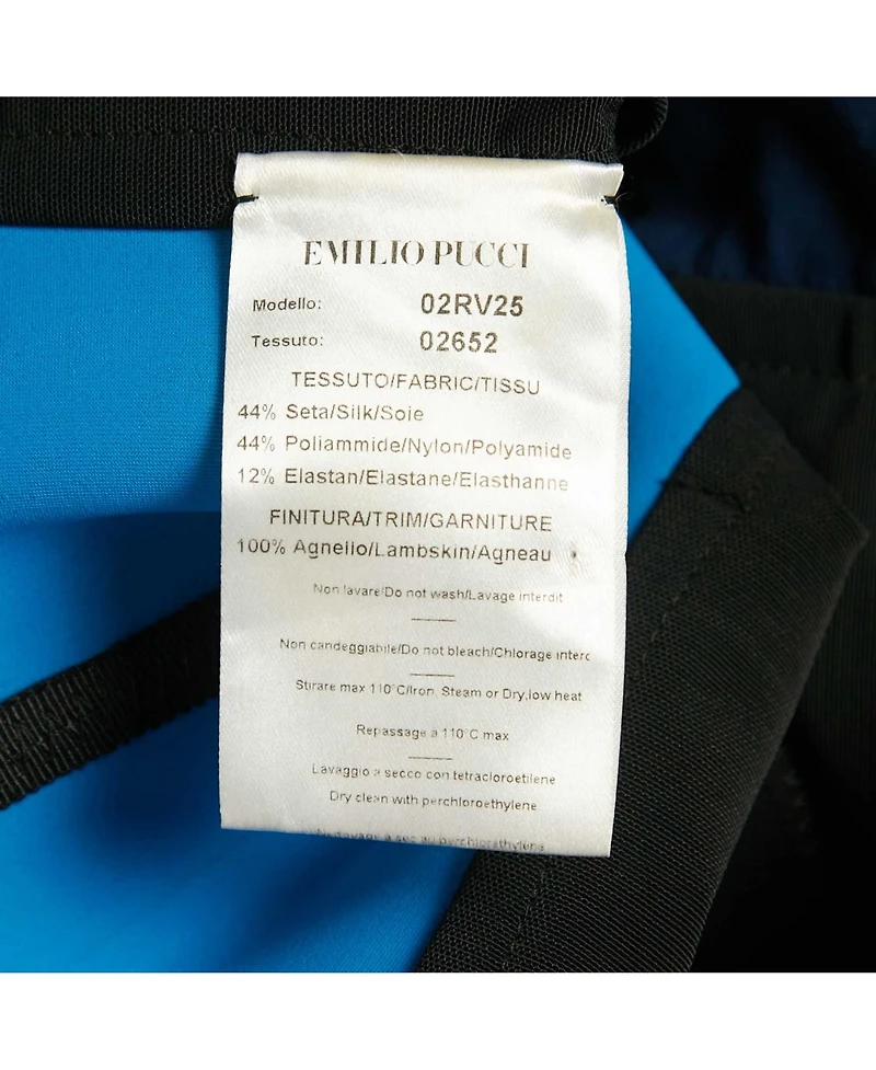 Pre-Owned Emilio Pucci Women's Black Embellished Mini Bodycon Skirt