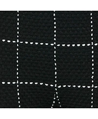 Pre-Owned Balmain Women's Black Patterned Knit Chain Strap Detail Jumpsuit