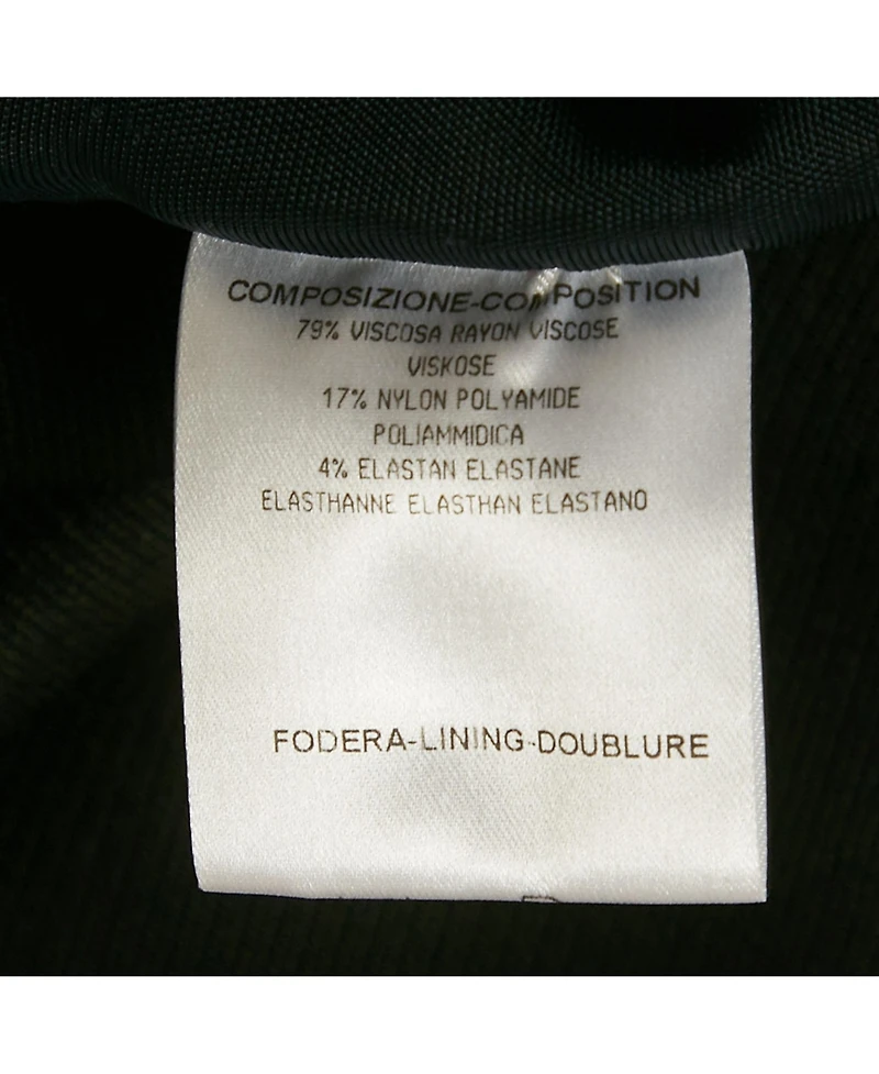 Pre-Owned Balenciaga Women's Black And Pink Gabardine Asymmetrical Overlap Pencil Skirt