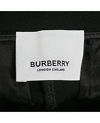 Pre-Owned Burberry Women's Crepe Fringed Hem Trousers
