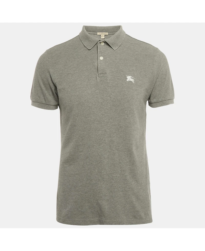Pre-Owned Burberry Men's Pique Cotton Polo T-Shirt