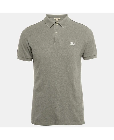 Pre-Owned Burberry Men's Pique Cotton Polo T-Shirt