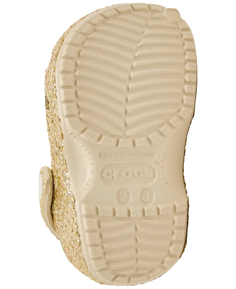 Crocs Infant Girls Chunky Glitter Classic Clogs from Finish Line