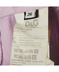 Pre-Owned Dolce & Gabbana Women's Pre-Owned D&g Purple Cotton Shorts