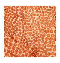 Pre-Owned Stella Mccartney Women's Orange Ditsy Floral Print Silk Trousers