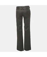 Pre-Owned Dolce & Gabbana Women's Gabardine Belted Pants