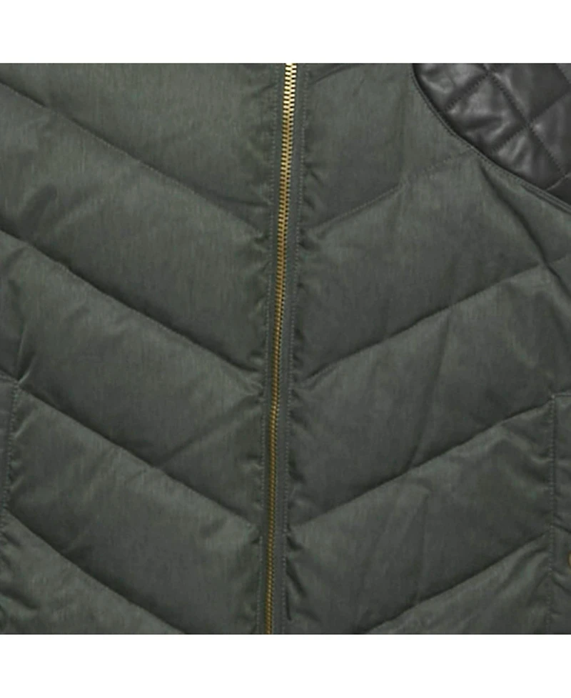 Pre-Owned Versace Men's Pre-Owned Versus Versace Green Synthetic Zip-Up Quilted Down Jacket