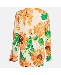 Pre-Owned Stella Mccartney Women's ange Floral Print Crepe Blouse