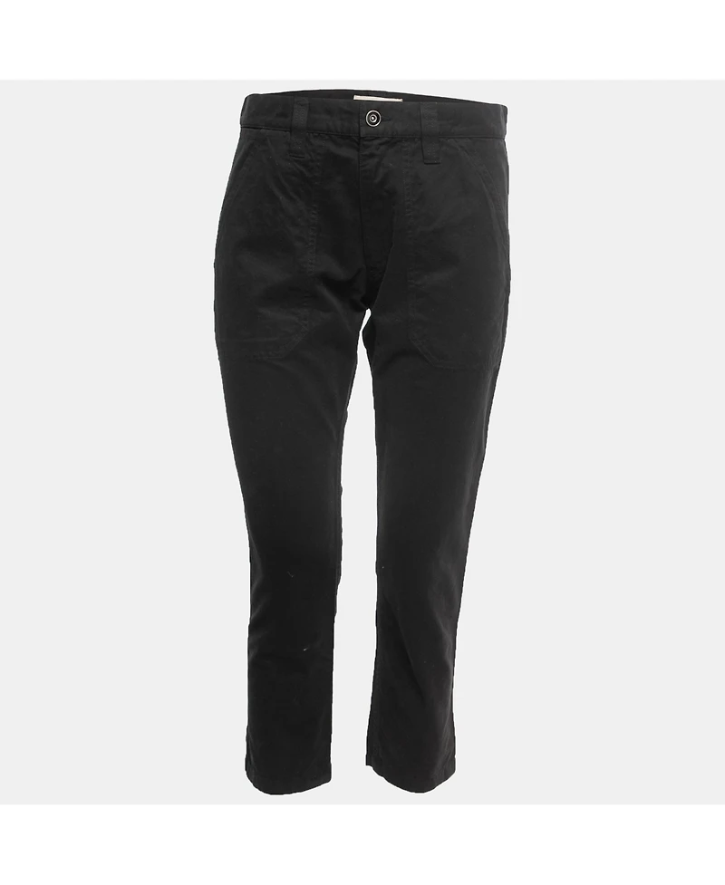 Pre-Owned Isabel Marant Women's Etoile Black Cotton Cropped Trousers