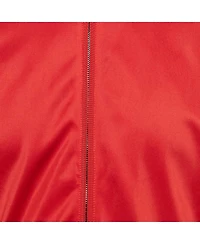 Pre-Owned Dolce & Gabbana Men's Red Jersey Logo Applique Zip-Up Jacket
