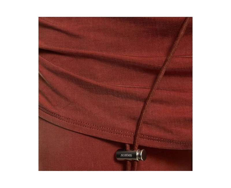 Pre-Owned Jacquemus Women's Jersey Ruched Overlay Espelho Drawcord Trousers