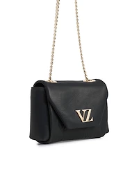 Velez Mini Lili Hands-Free Leather Bag with Metallic Chain