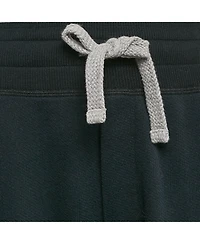 Pre-Owned Dolce & Gabbana Women's Blue Embroidered Cotton Knit Drawstring Track Pants