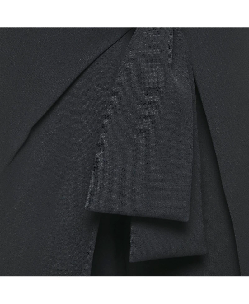 Pre-Owned Chloe Women's Black Crepe Tie-Up Detail Trousers