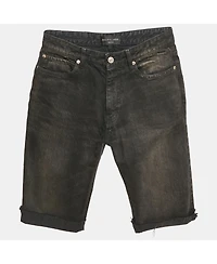 Pre-Owned Balenciaga Men's Unisex Grey Faded Denim Shorts