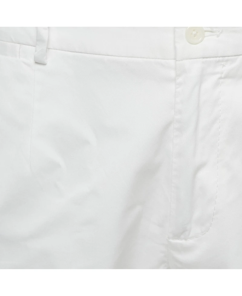Pre-Owned Dolce & Gabbana Men's White Dg Embroidery Stretch Cotton Shorts
