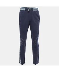 Pre-Owned Missoni Women's Navy Blue Cotton Drawstring Lounge Pants