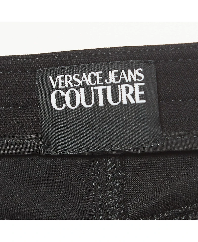 Pre-Owned Versace Women's Jeans Couture Black Belt Pocket Detail Skinny Pants