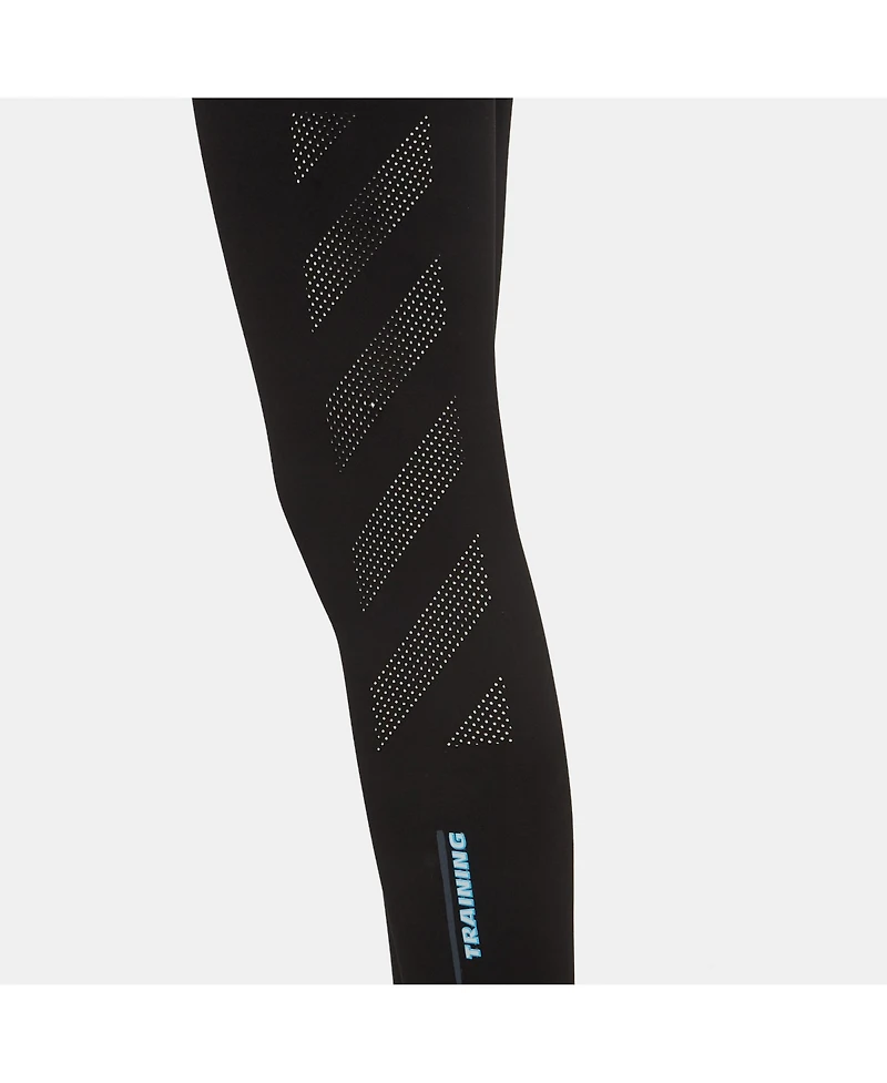 Pre-Owned Off-White Women's Black Logo Intarsia Knit Active Wear Leggings