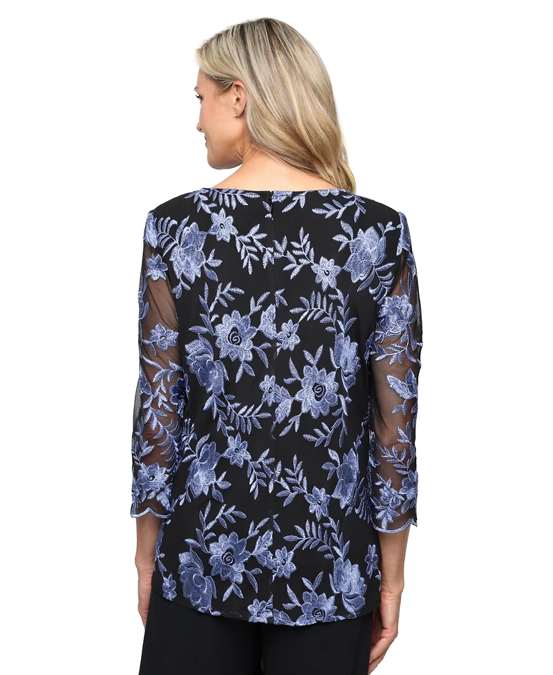 Alex Evenings Women's Scoop Neck Tank Top with Jacket