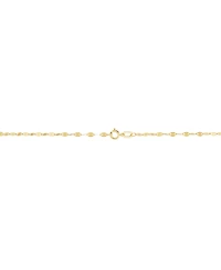 Italian Gold Mirror Chain Necklace in 10k Yellow Gold