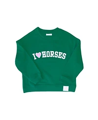 Bits & Bows Toddler I Heart Horses Sweatshirt