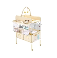 Slickblue Foldable Baby Diaper Changing Station with Storage Drawers