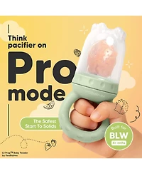 KeaBabies 2-Pack Prep Baby Food Feeder, Bpa-Free Silicone Fruit Feeder for Teething, 6-12 Months Blw Feeding Essentials