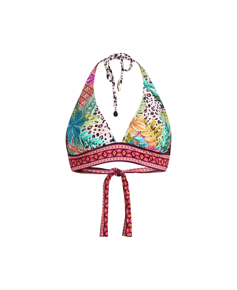 Sunshine 79 Women's Paradise Heat Reversible Banded Halter Swim suit