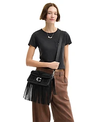 Coach Tabby 26 with Beading and Fringe Small Shoulder Bag