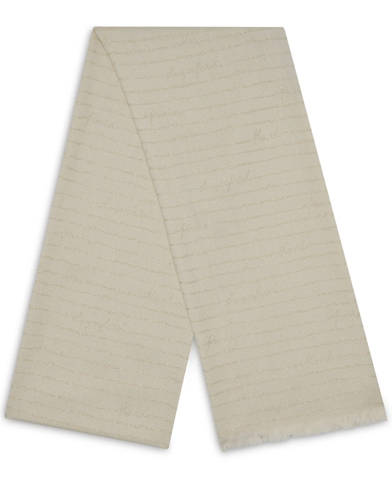 Karl Lagerfeld Paris Women's Signature Evening Stripe Scarf