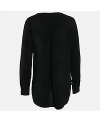 Pre-Owned Stella Mccartney Women's Black Crepe High-Low Blouse