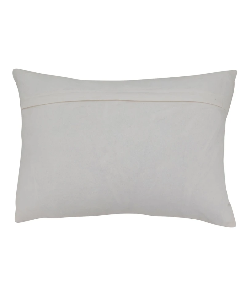 Saro Lifestyle Beaded Band Decorative Pillow Cover, 14" x 20"