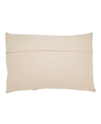 Saro Lifestyle Boho Circles Poly Filled Decorative Pillow, 16" x 24"