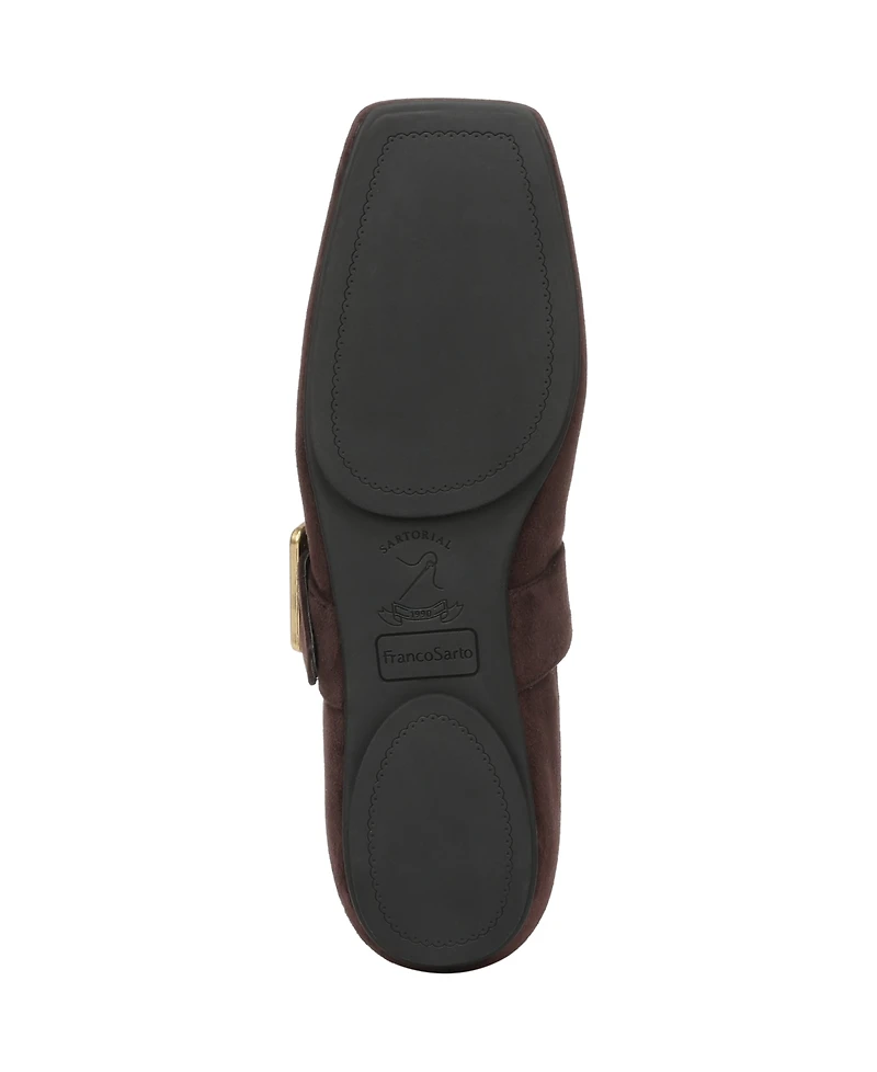 Franco Sarto Women's Oakes Square Toe Ballerina Flats
