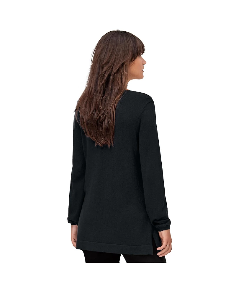 ellos Women's Plus V-Neck Sweater