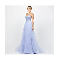 Bariano Women's Adina Tulle Ball Gown