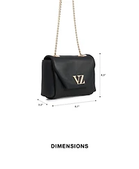 Velez Mini Lili Hands-Free Leather Bag with Metallic Chain
