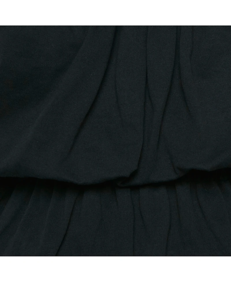 Pre-Owned Dries Van Noten Women's Black Cotton Knit Elasticized Detail Top