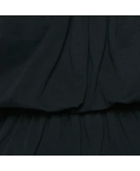 Pre-Owned Dries Van Noten Women's Black Cotton Knit Elasticized Detail Top