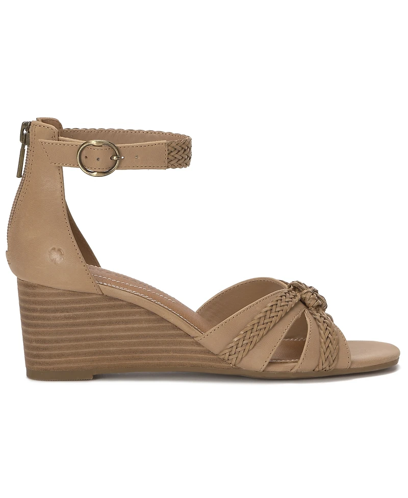 Lucky Brand Women's Jaelah Criss-Cross Braided Wedge Sandals