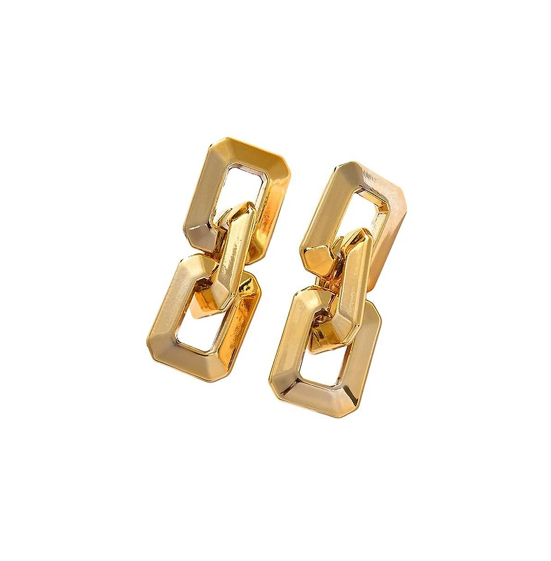 Sohi Women's Chainlink Drop Earrings