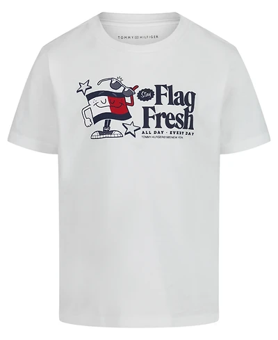 Tommy Hilfiger Boys' 2T-7 Flag Fresh Short-Sleeve T-Shirt