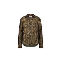 The Noli Shop Womens Ana Button Up Shirt - Floral Print