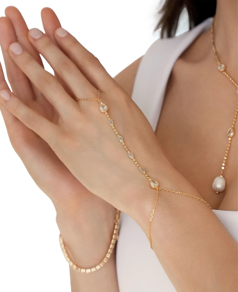 Ettika Dripping Crystal Hand Chain