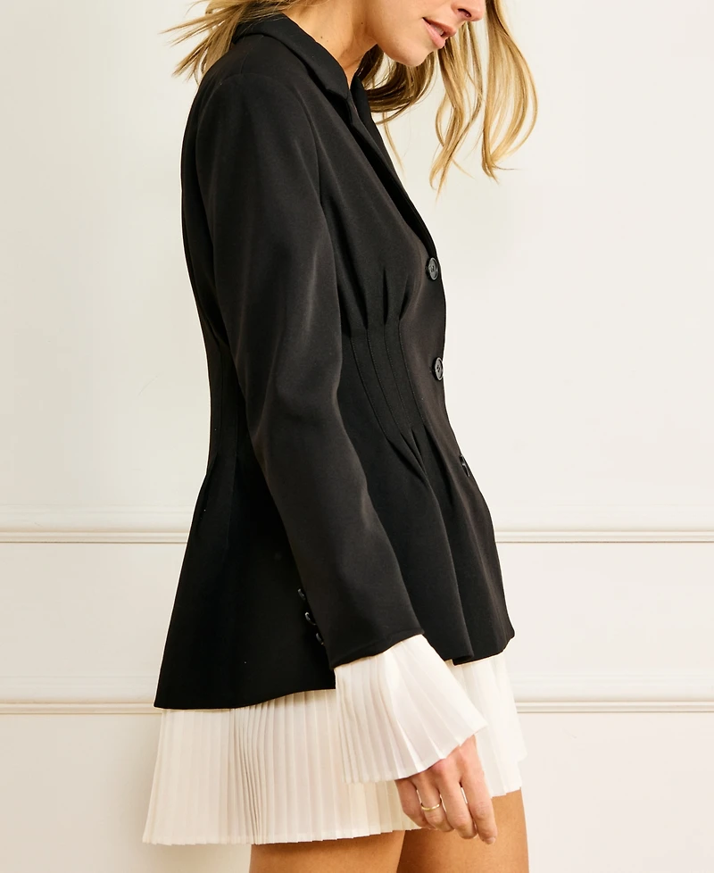 Line & Dot Women's Crewneck Kinny Blazer Dress